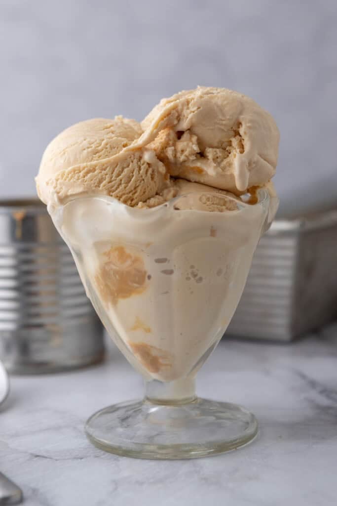 Dulce de Leche Ice Cream recipe in a cup