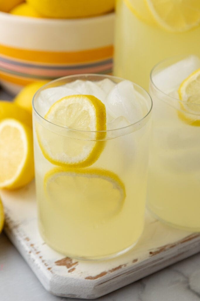 how to make homemade lemonade in a glass