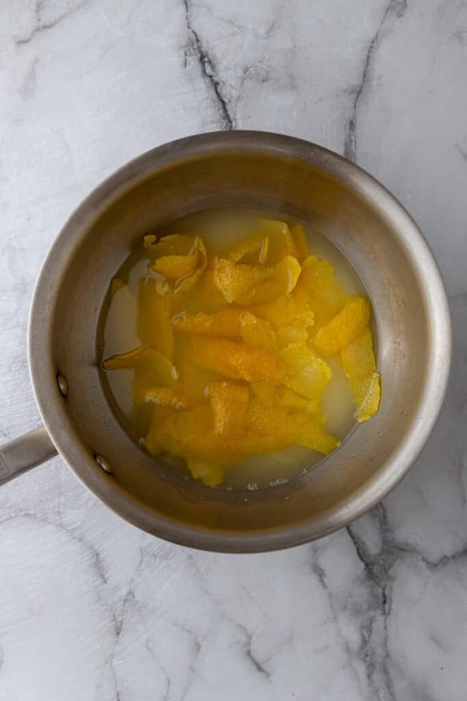 ingredients in a saucepan