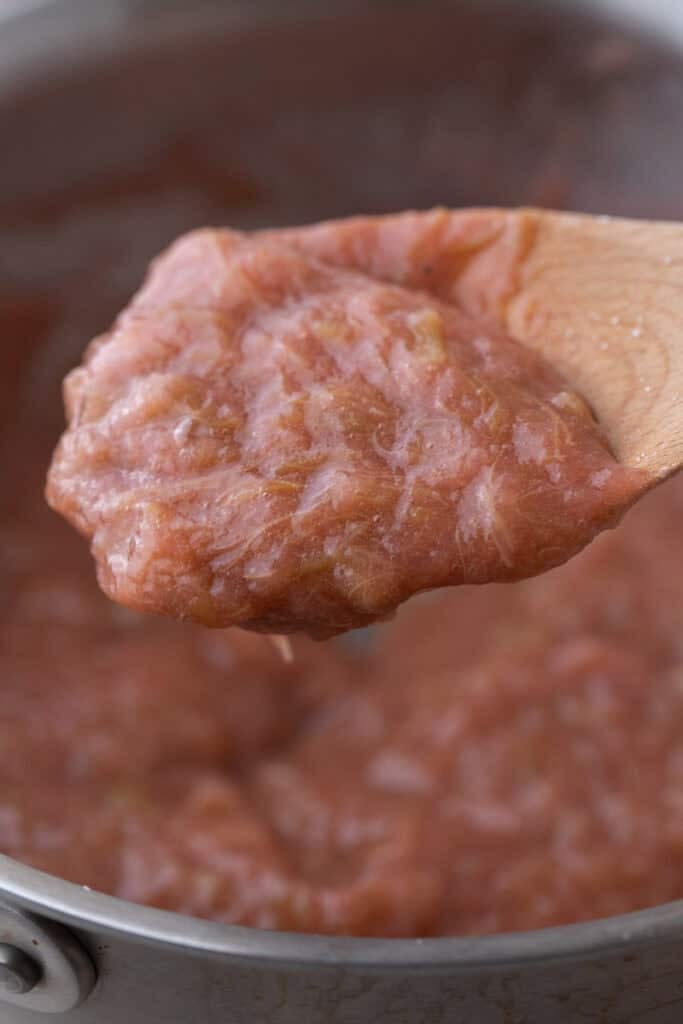 ingredients in a pot being cooked