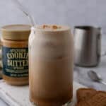 cookie butter latte recipe side shot