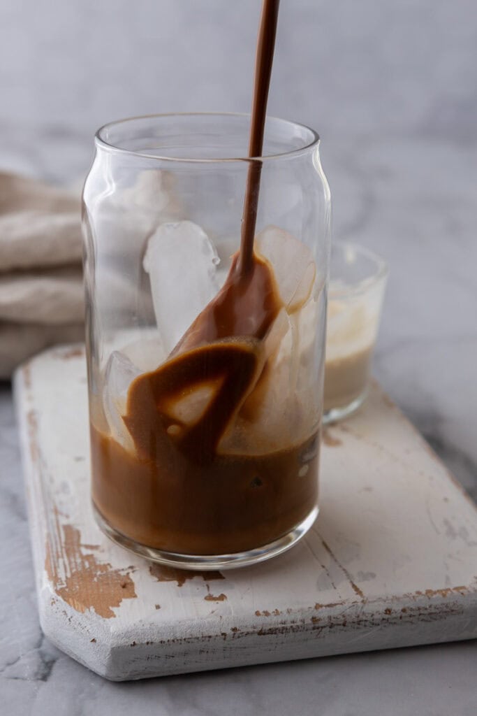 espresso mixture in a cup