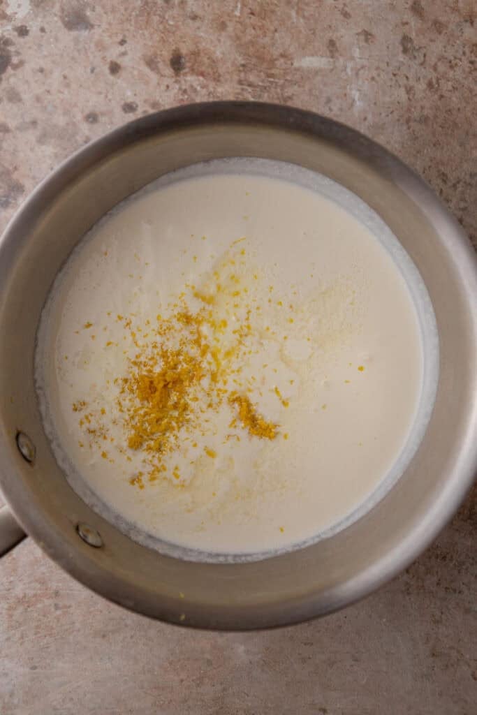 ingredients in a pot