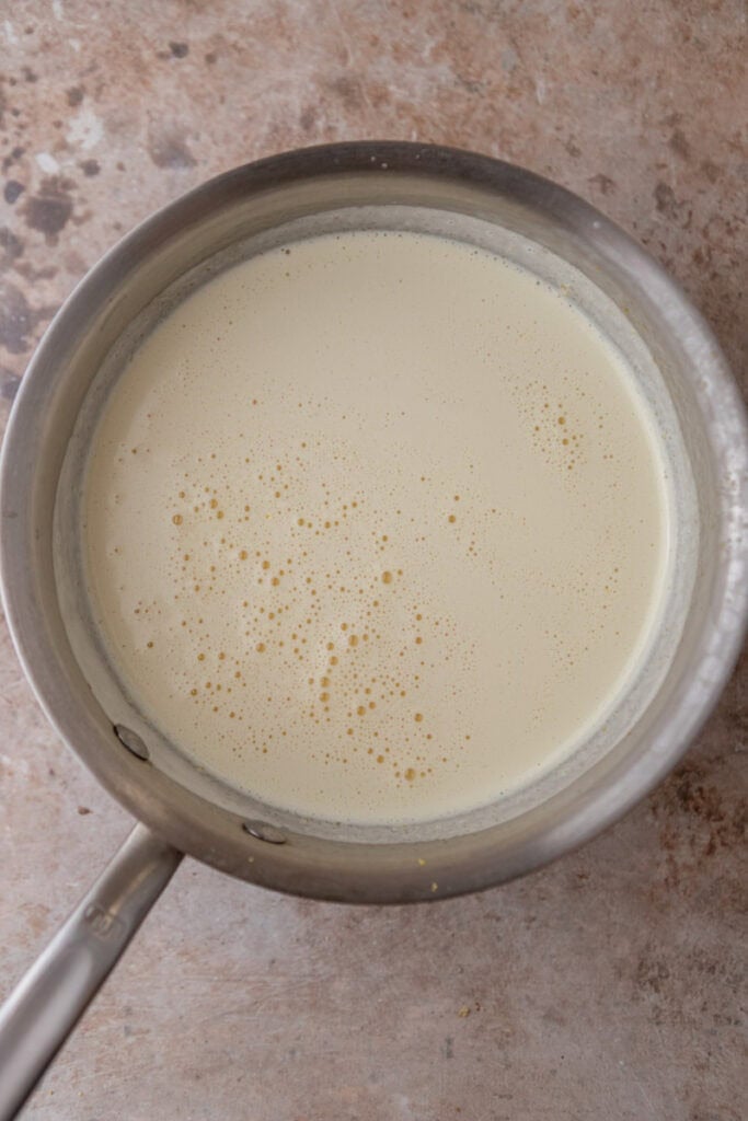 ingredients in a pot