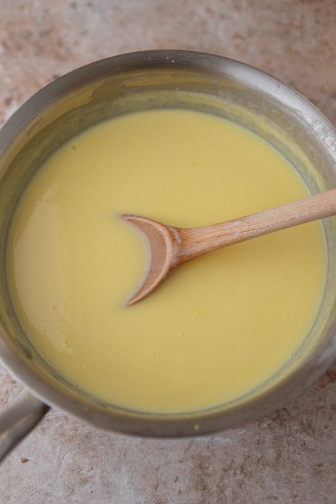 ingredients in a pot