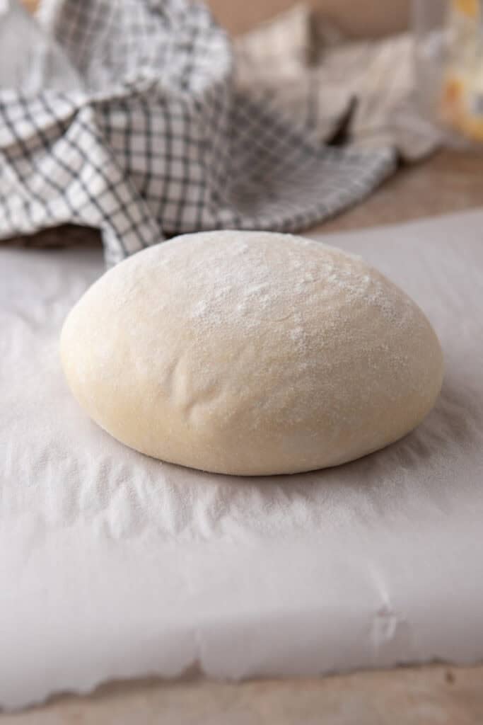 same day sourdough bread on parchment