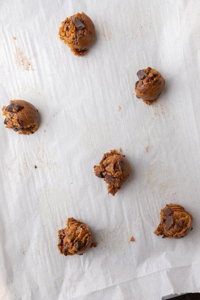 dough on parchment paper