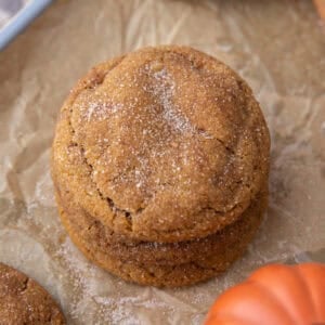Brown Butter Pumpkin snickerdoodle Cookies