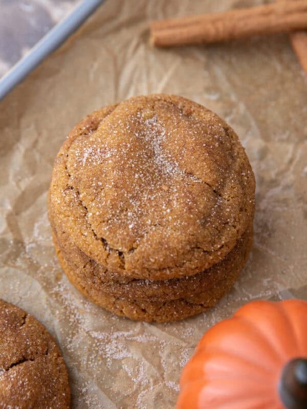 Brown Butter Pumpkin snickerdoodle Cookies