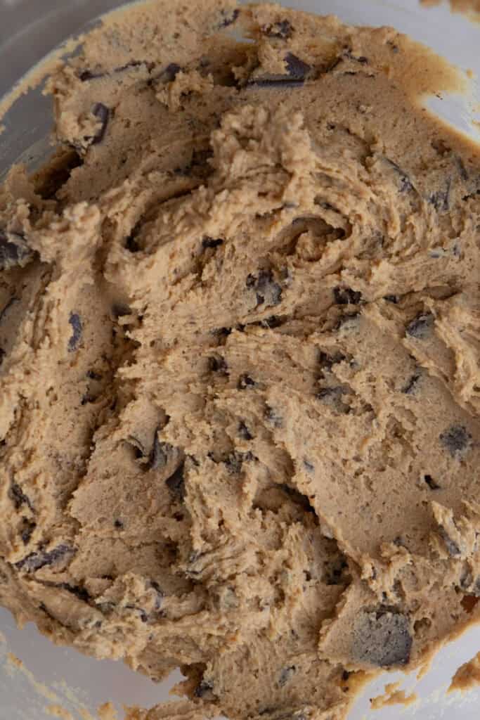 Cookie dough in a bowl