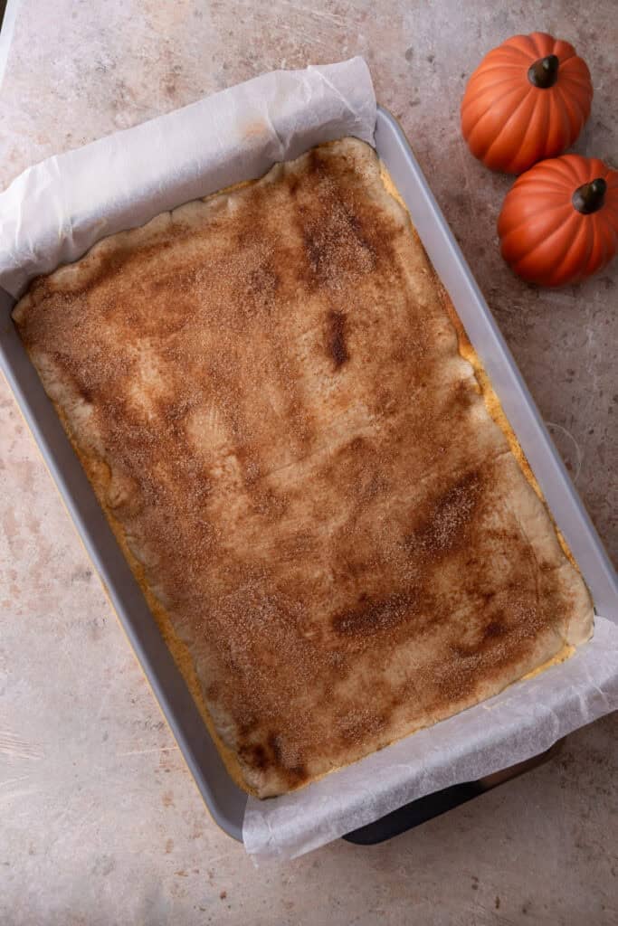 dough on top of the filling
