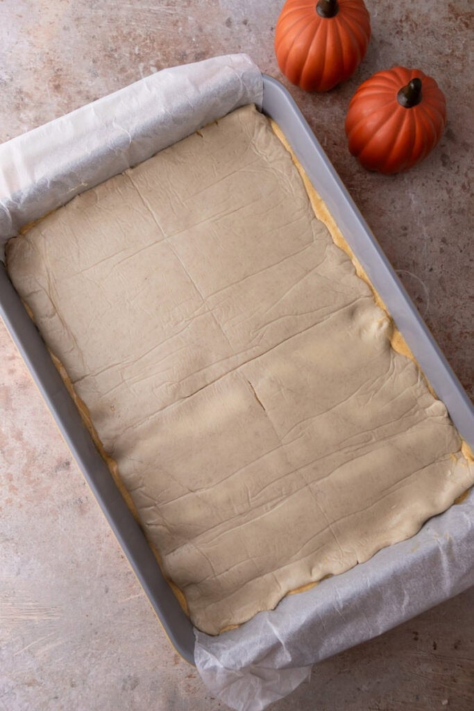 dough on top of the filling
