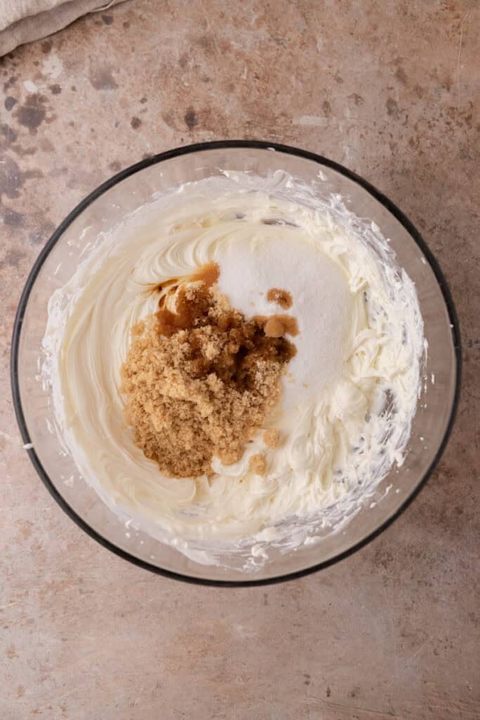 filling ingredients in a bowl