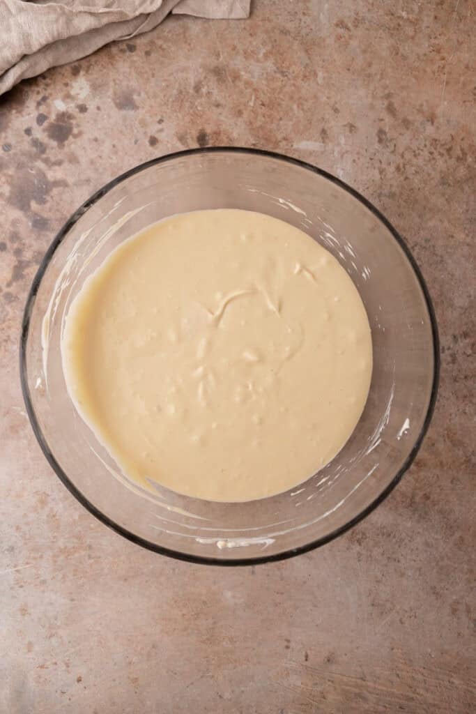 mixed filling ingredients in a bowl