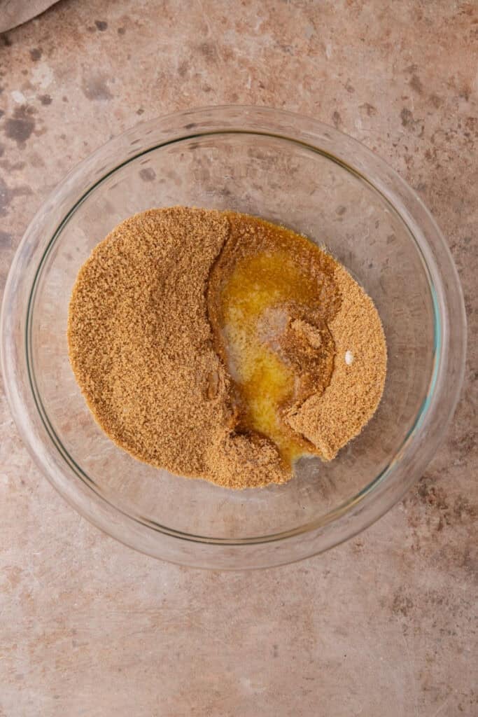 crust ingredients in a bowl