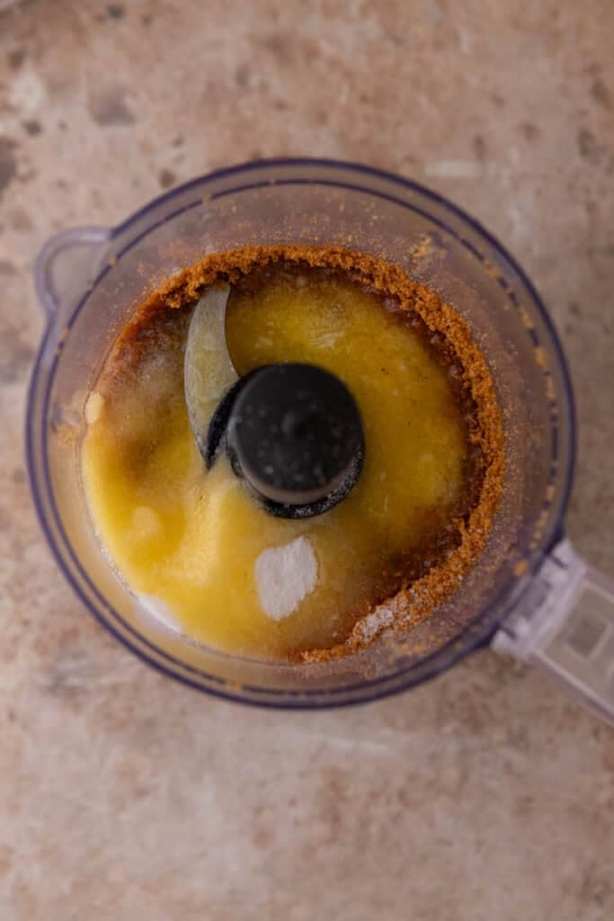 ingredients in a food processor