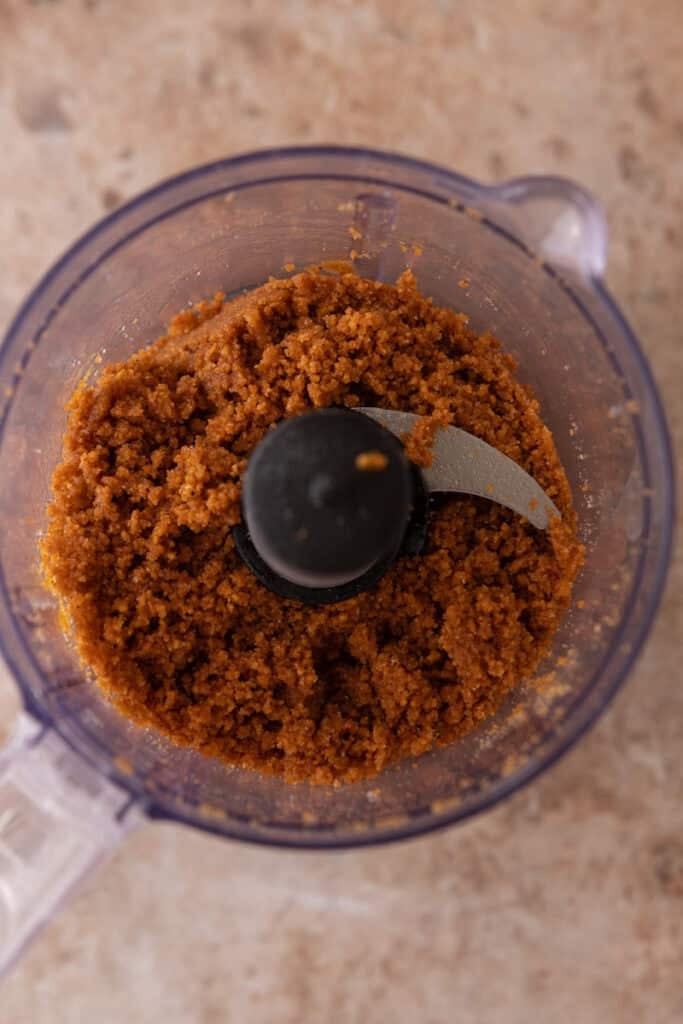ingredients in a food processor