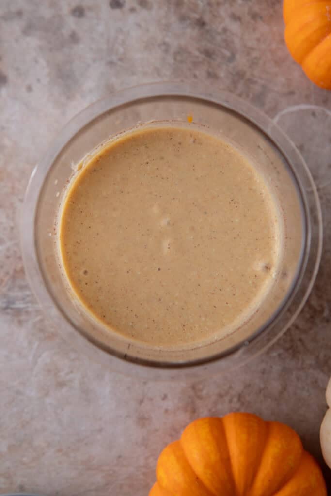 mixed ingredients in a container