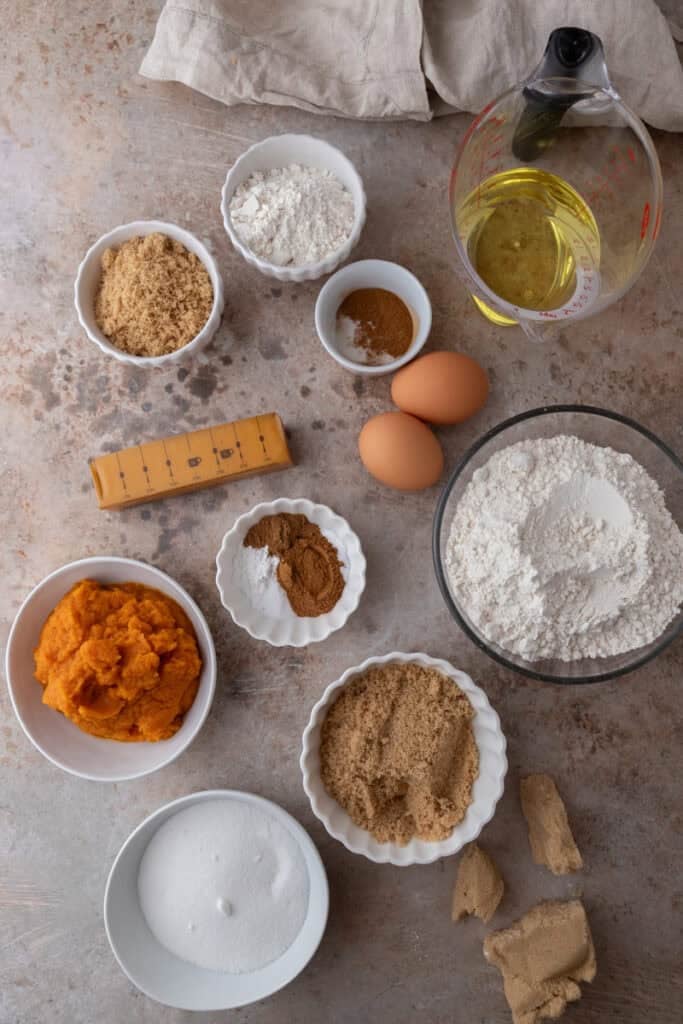 Panera Bread Pumpkin Muffins recipe ingredients: