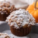 Panera Bread Pumpkin Muffins recipe on a pan