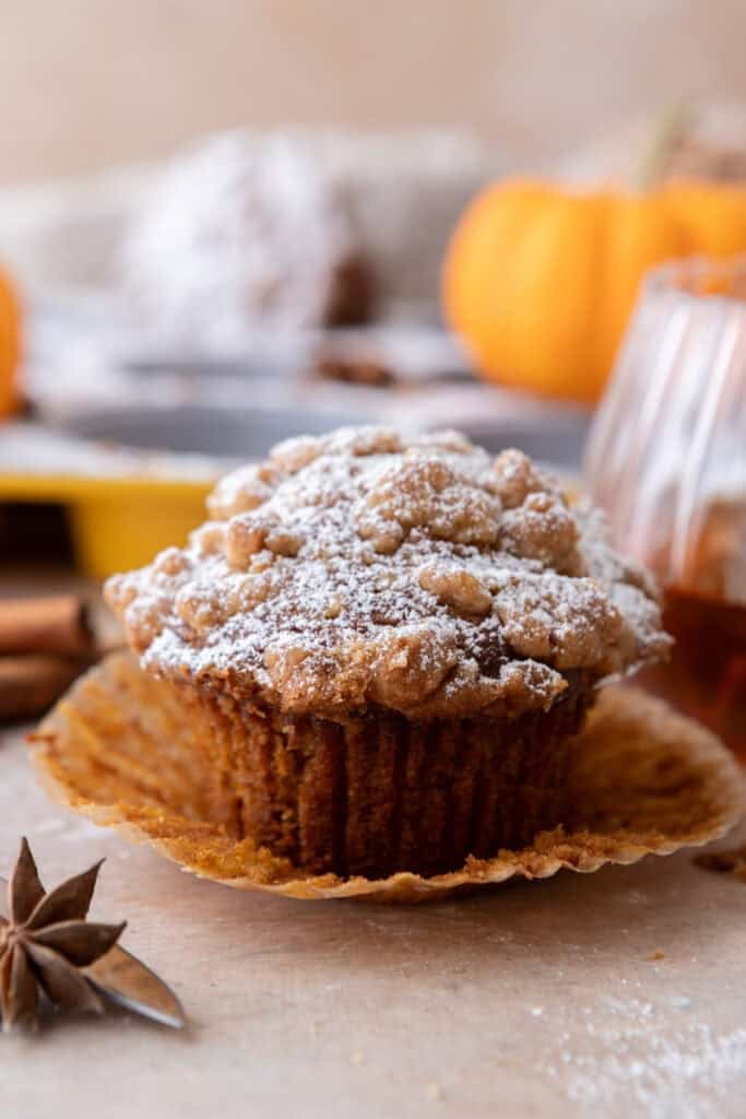 Panera Bread Pumpkin Muffins recipe side shot