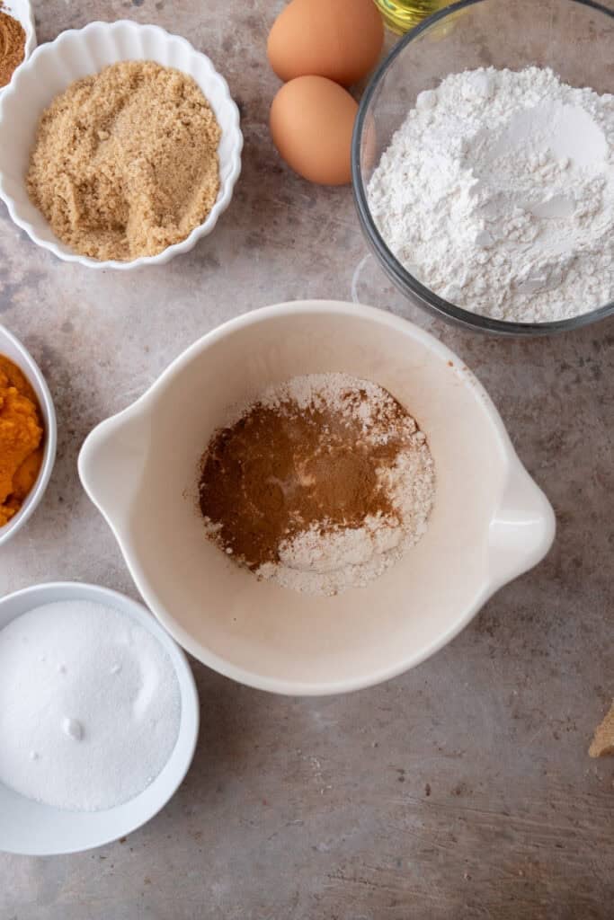 dry ingredients in a bowl