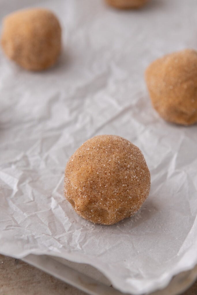 raw dough on a baking sheet