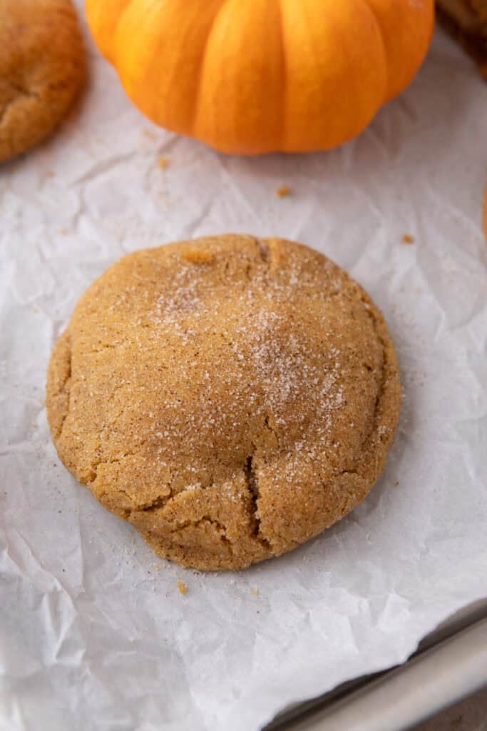 baked dough on a baking sheet