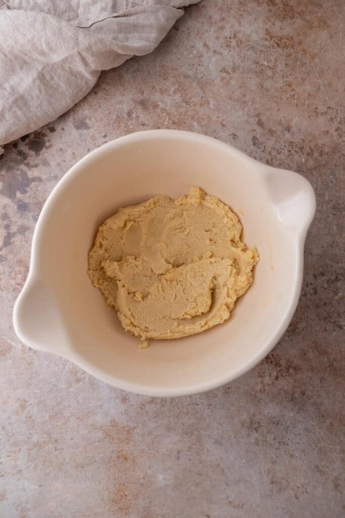 crust ingredients in a bowl