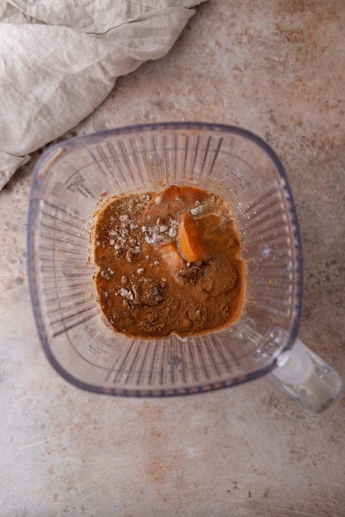 ingredients in a blender