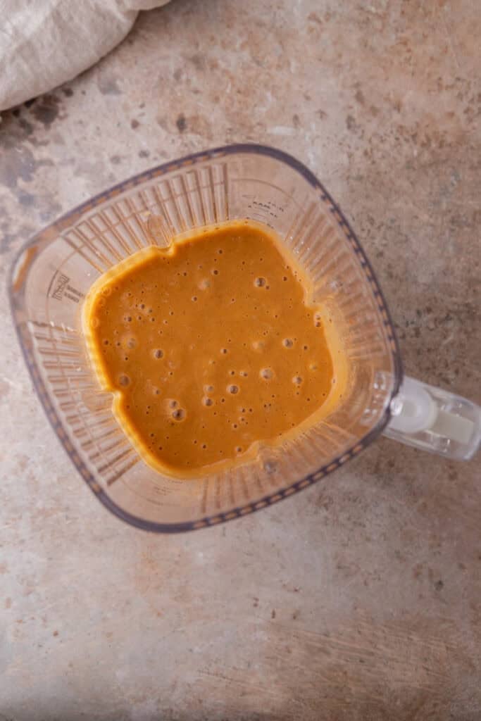 ingredients in a blender
