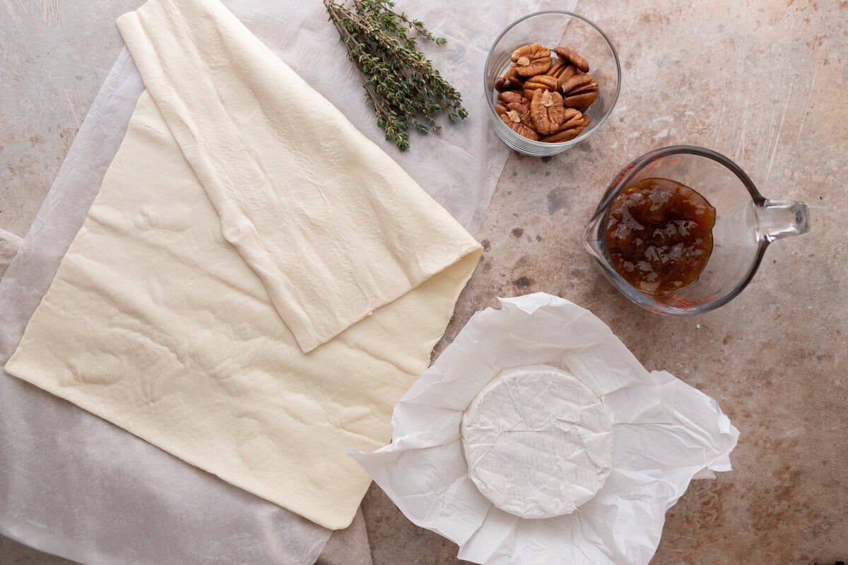 Ingredients laid out on a counter