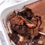 Ina Garten’s brownie pudding with a chewy top and fudgy, spoonable center