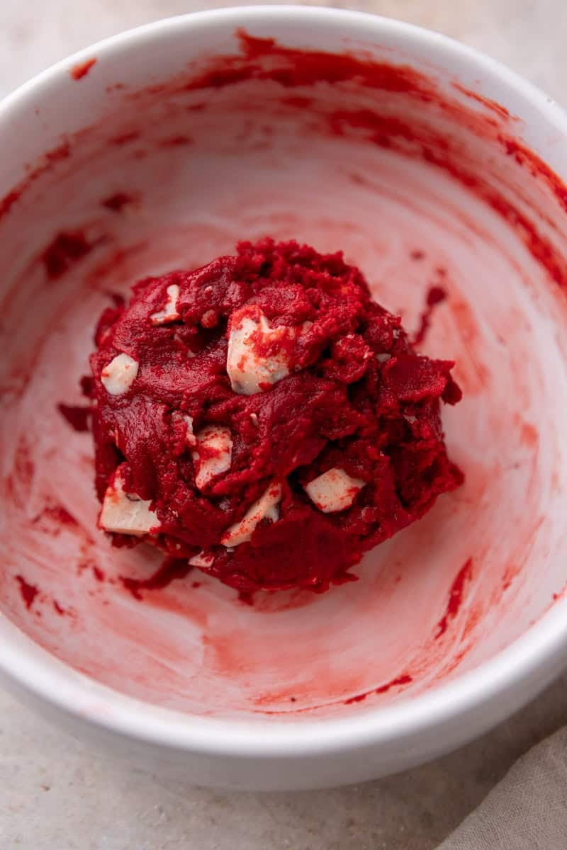 Cookie dough formed into one large ball