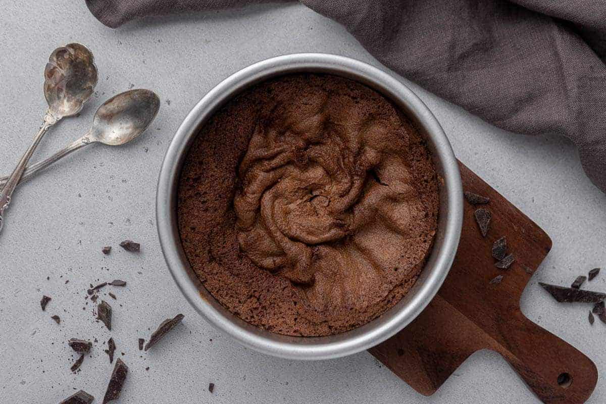 Crinkly top air fryer brownies