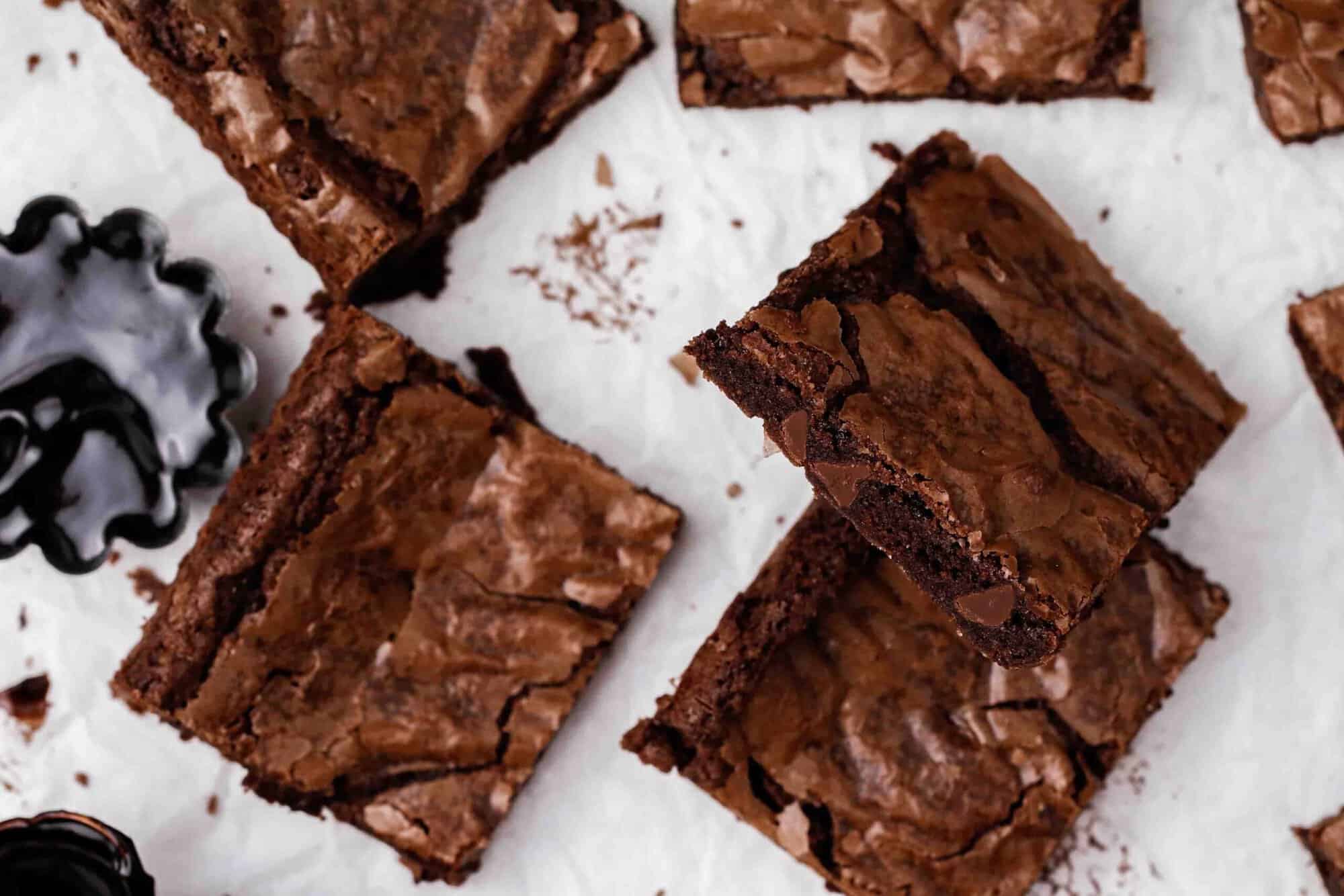Doctored up boxed brownies