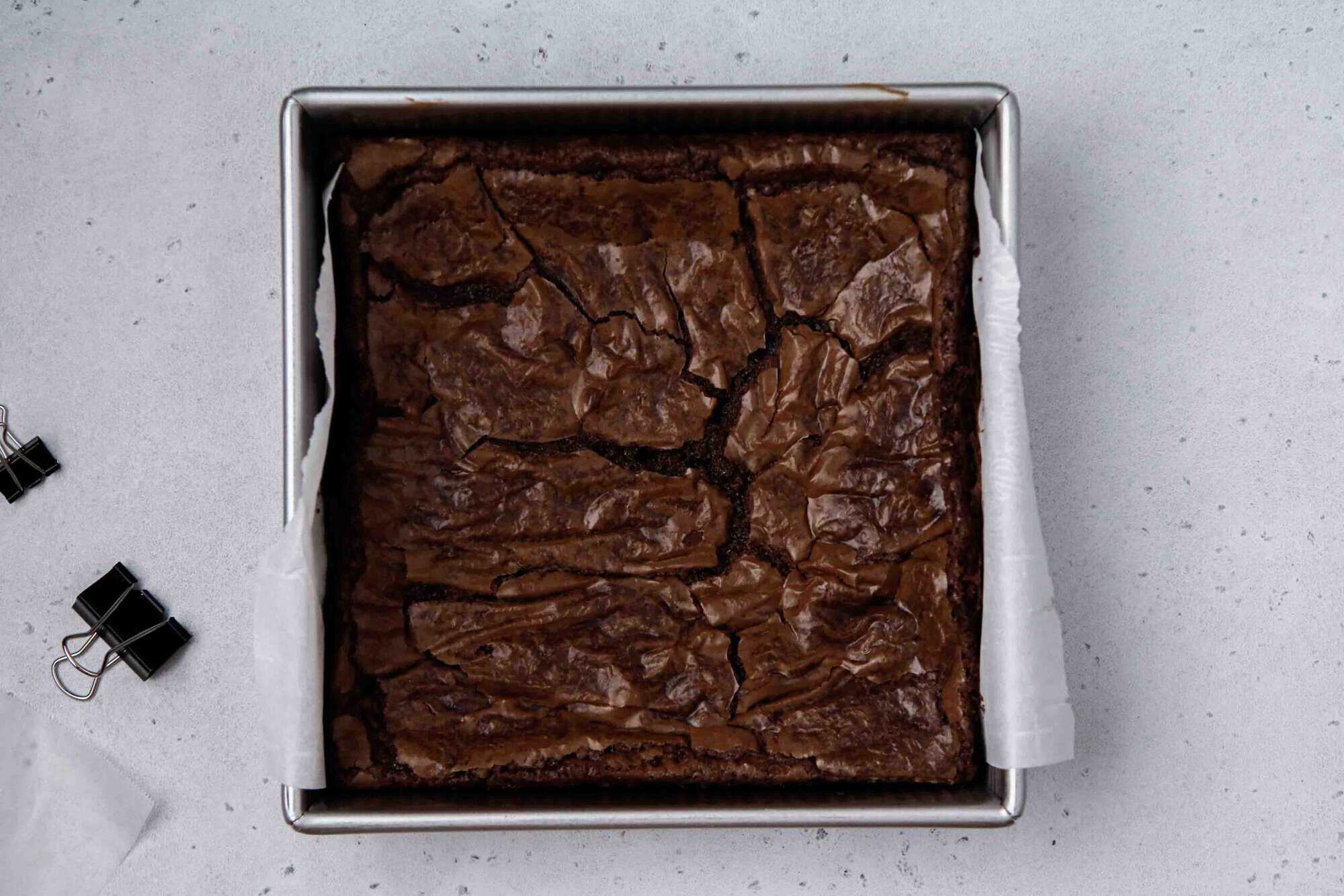 baked brownie mix brownies