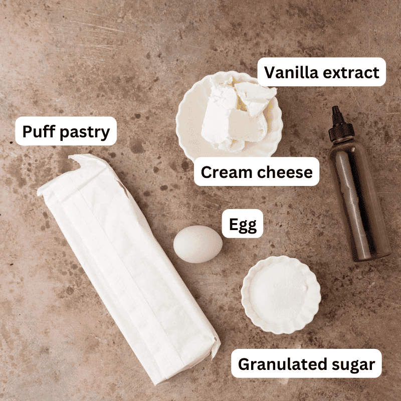 Ingredients on a cutting board