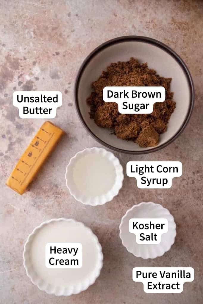 Butterscotch Sauce Recipe ingredients